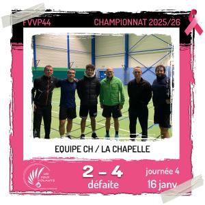 Rencontre J4 de la CH : Vigneux contre Pornichet (défaite)